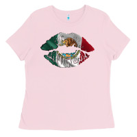 Bubblegum Pink mexico lips Ladies Tee - AdoDesignShop