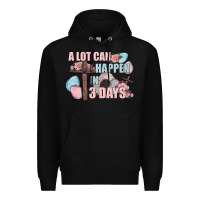 Black Easter Day A lot can happen in 3 days Premium Hoodie - CowGirlArtShop