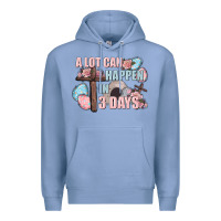 Colony Blue Easter Day A lot can happen in 3 days Premium Hoodie - CowGirlArtShop