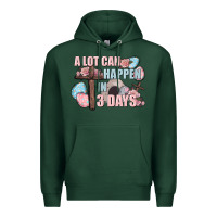 Sports Green Easter Day A lot can happen in 3 days Premium Hoodie - CowGirlArtShop