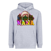 Heather Grey baseball nana Heavyweight Hoodie - OliviaCreatesArt