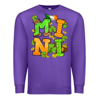 Purple St. Patrick's Day mini Premium Sweatshirt - OliviaCreatesArt