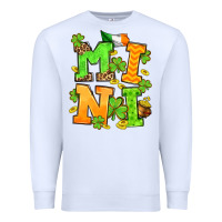 White St. Patrick's Day mini Premium Sweatshirt - OliviaCreatesArt