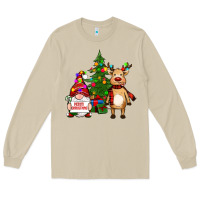 Mushroom merry christmas gnomes, reindeer Long Sleeve Tee - RanaPortraitStore