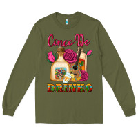 Army Green cinco de drinko Long Sleeve Tee - Artiststas