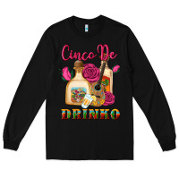 Black cinco de drinko Long Sleeve Tee - Artiststas