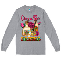 Heather Grey cinco de drinko Long Sleeve Tee - Artiststas