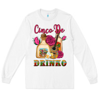 White cinco de drinko Long Sleeve Tee - Artiststas
