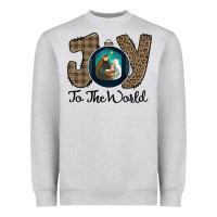 Heather Grey Joy to the World Heavyweight Sweatshirt - Bettercallsaul