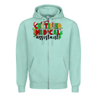Seafoam certified medical assistant Zipper Hoodie - CowGirlArtShop