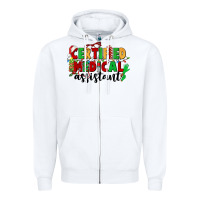 White certified medical assistant Zipper Hoodie - CowGirlArtShop