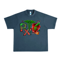 Midnight Navy rx christmas pharmacy Urban Heavy Tee - MaliasSmallBusiness