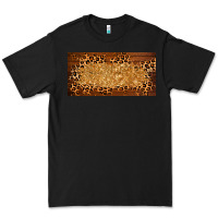 Black wooden leopard glitter  license plate template Premium Tee - BarkalooDesign