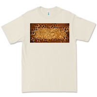 Bone wooden leopard glitter  license plate template Premium Tee - BarkalooDesign