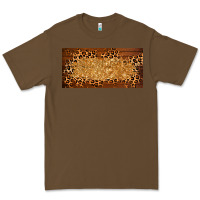 Cacao wooden leopard glitter  license plate template Premium Tee - BarkalooDesign