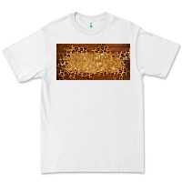 White wooden leopard glitter  license plate template Premium Tee - BarkalooDesign
