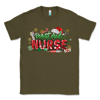 Army Green Registered Nurse Christmas Classic Tee - MaliasSmallBusiness
