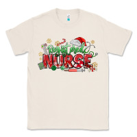 Natural Registered Nurse Christmas Classic Tee - MaliasSmallBusiness