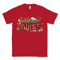 Red Registered Nurse Christmas Classic Tee - MaliasSmallBusiness