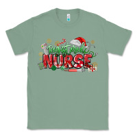 Sage Registered Nurse Christmas Classic Tee - MaliasSmallBusiness
