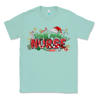 Seafoam Registered Nurse Christmas Classic Tee - MaliasSmallBusiness