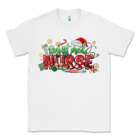 White Registered Nurse Christmas Classic Tee - MaliasSmallBusiness
