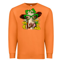 Carrot St. Patrick's Day cow Premium Sweatshirt - OliviaCreatesArt