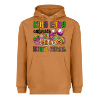 Meerkat king cake calories don't count mardi gras Heavyweight Hoodie - OliviaCreatesArt