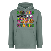 Sage king cake calories don't count mardi gras Heavyweight Hoodie - OliviaCreatesArt