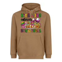 Toasted Coconut king cake calories don't count mardi gras Heavyweight Hoodie - OliviaCreatesArt