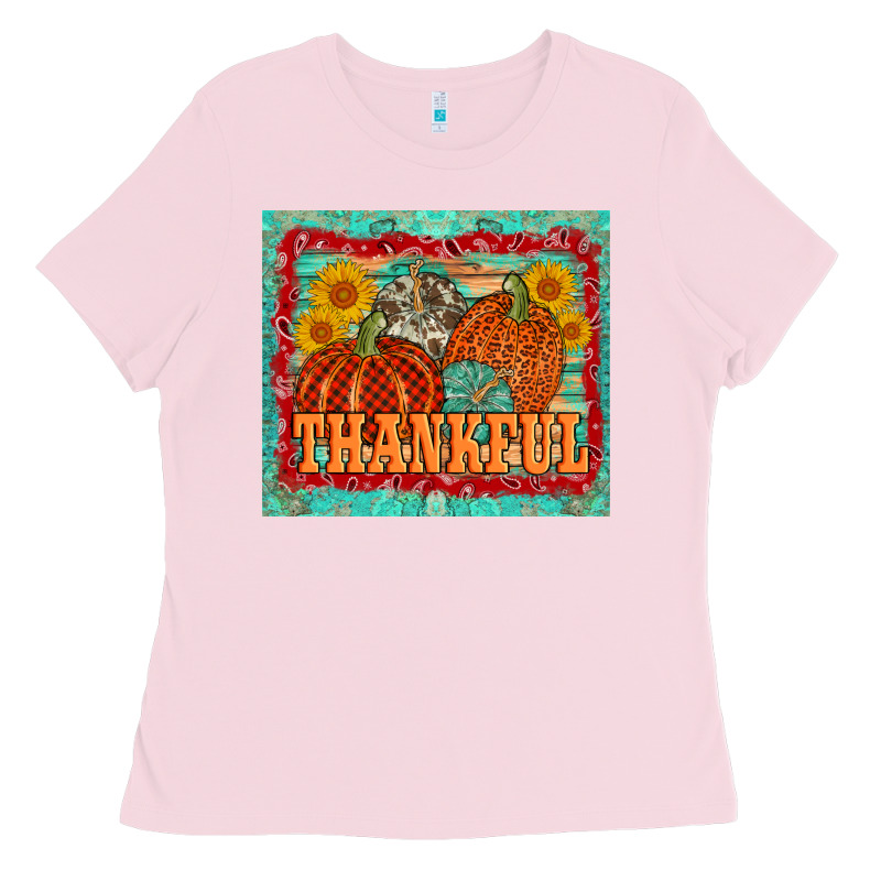 Pumpkin Sunflower Tumbler Ladies Tee by AdoDesignShop | Teevron