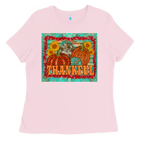 Bubblegum Pink pumpkin sunflower tumbler Ladies Tee - AdoDesignShop