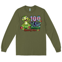 Army Green 100 days chancing my students crow Long Sleeve Tee - SublimationCraftShop