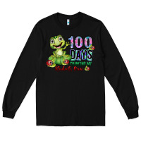 Black 100 days chancing my students crow Long Sleeve Tee - SublimationCraftShop