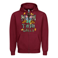 Burgundy mom of twin girls mother's day Zipper Hoodie - CowGirlArtShop