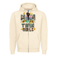 Sandshell mom of twin girls mother's day Zipper Hoodie - CowGirlArtShop