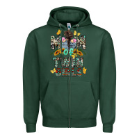 Sports Green mom of twin girls mother's day Zipper Hoodie - CowGirlArtShop
