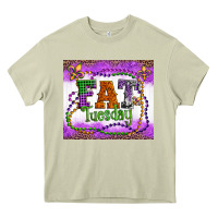 Mossy fat tuesday fleur de lis and mardi gras beads Heavy Core Tee - Artiststas