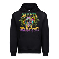 Black Summer Searchin Urban Hoodie - CowhideDigitalArt