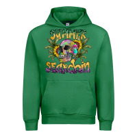 Emerald Summer Searchin Urban Hoodie - CowhideDigitalArt