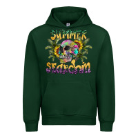 Forest Green Summer Searchin Urban Hoodie - CowhideDigitalArt