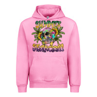 Fuchsia Pink Summer Searchin Urban Hoodie - CowhideDigitalArt