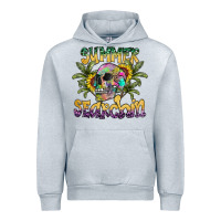 Heather Grey Summer Searchin Urban Hoodie - CowhideDigitalArt