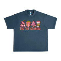Midnight Navy tis the season Urban Heavy Tee - MaliasSmallBusiness
