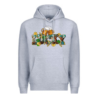Heather Grey Lucky beers St. Patrick's Day Premium Hoodie - CowGirlArtShop