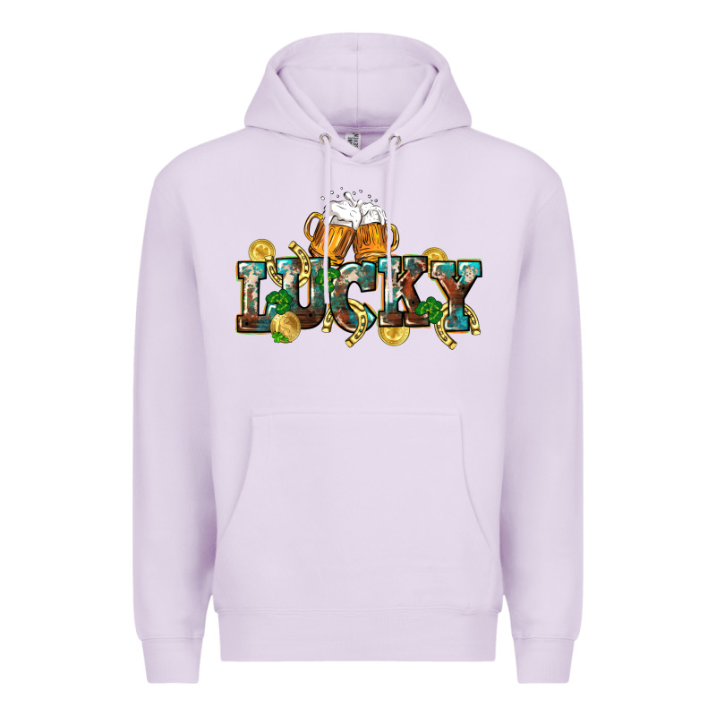 Lucky Beers St. Patrick's Day Premium Hoodie by CowGirlArtShop | Teevron