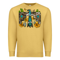 Antique Gold western free bird Premium Sweatshirt - OliviaCreatesArt