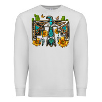 Dove Grey western free bird Premium Sweatshirt - OliviaCreatesArt