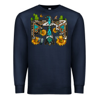 Navy western free bird Premium Sweatshirt - OliviaCreatesArt