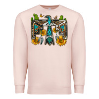 Pale Pink western free bird Premium Sweatshirt - OliviaCreatesArt